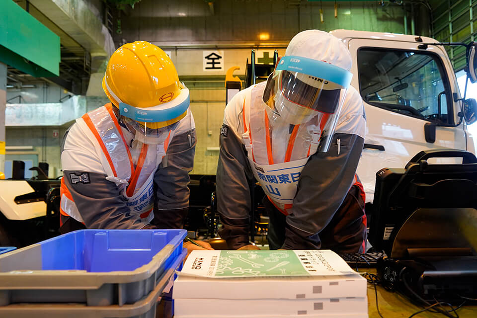 写真：車両競技の様子